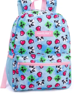Vanilla Underground - 4-delige rugzakset met Minecraft Creeper-print voor meisjes