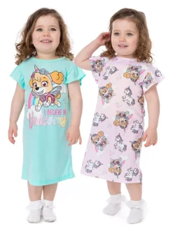 Vanilla Underground - Set van 2 meerkleurige Paw Patrol nachthemden voor meisjes