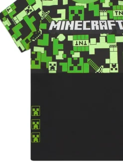 Vanilla Underground Boys Minecraft Short Sleeve Short Leg 100% Cotton Pyjamas Set