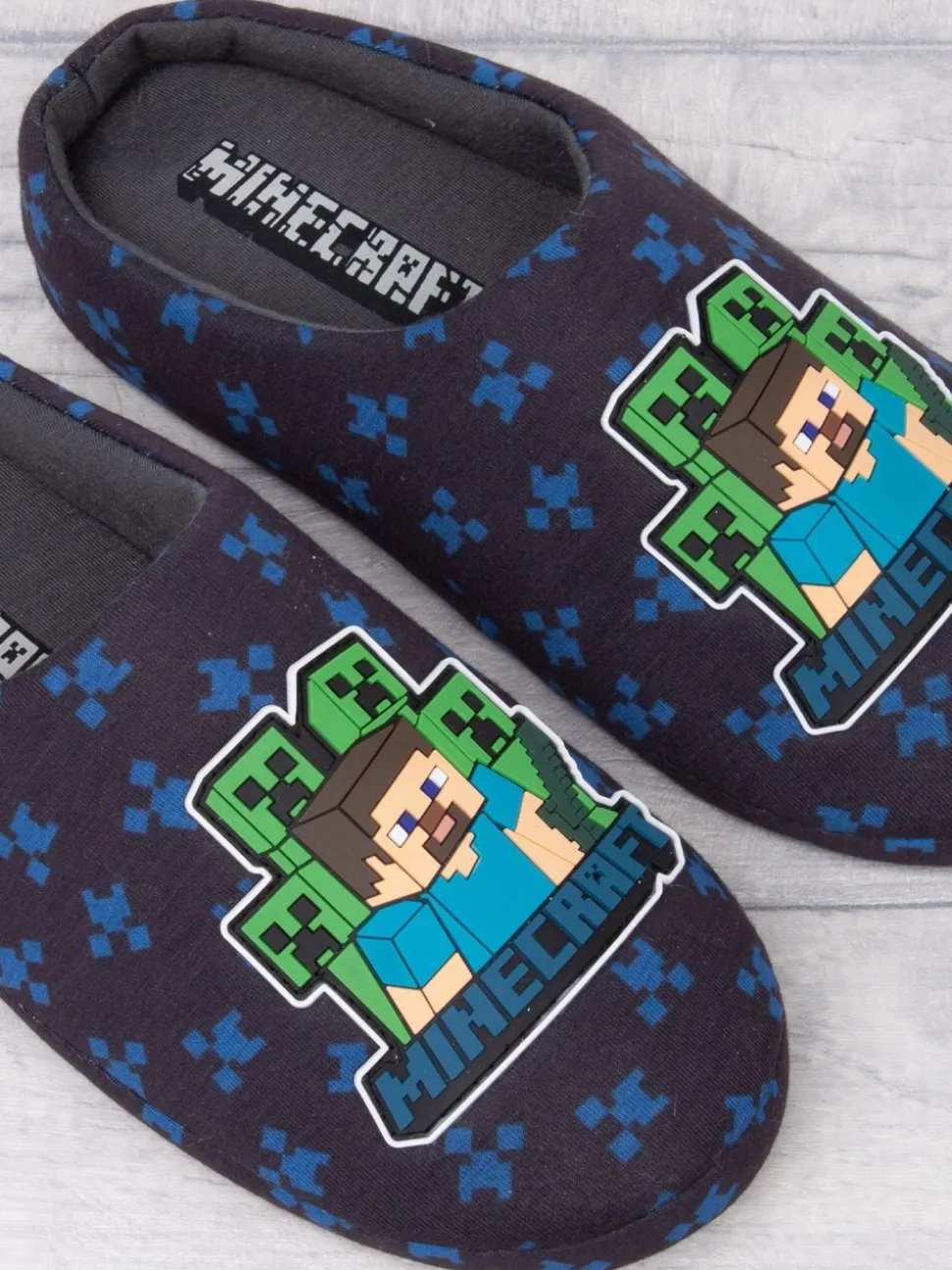 Vanilla Underground Boys Minecraft Slippers