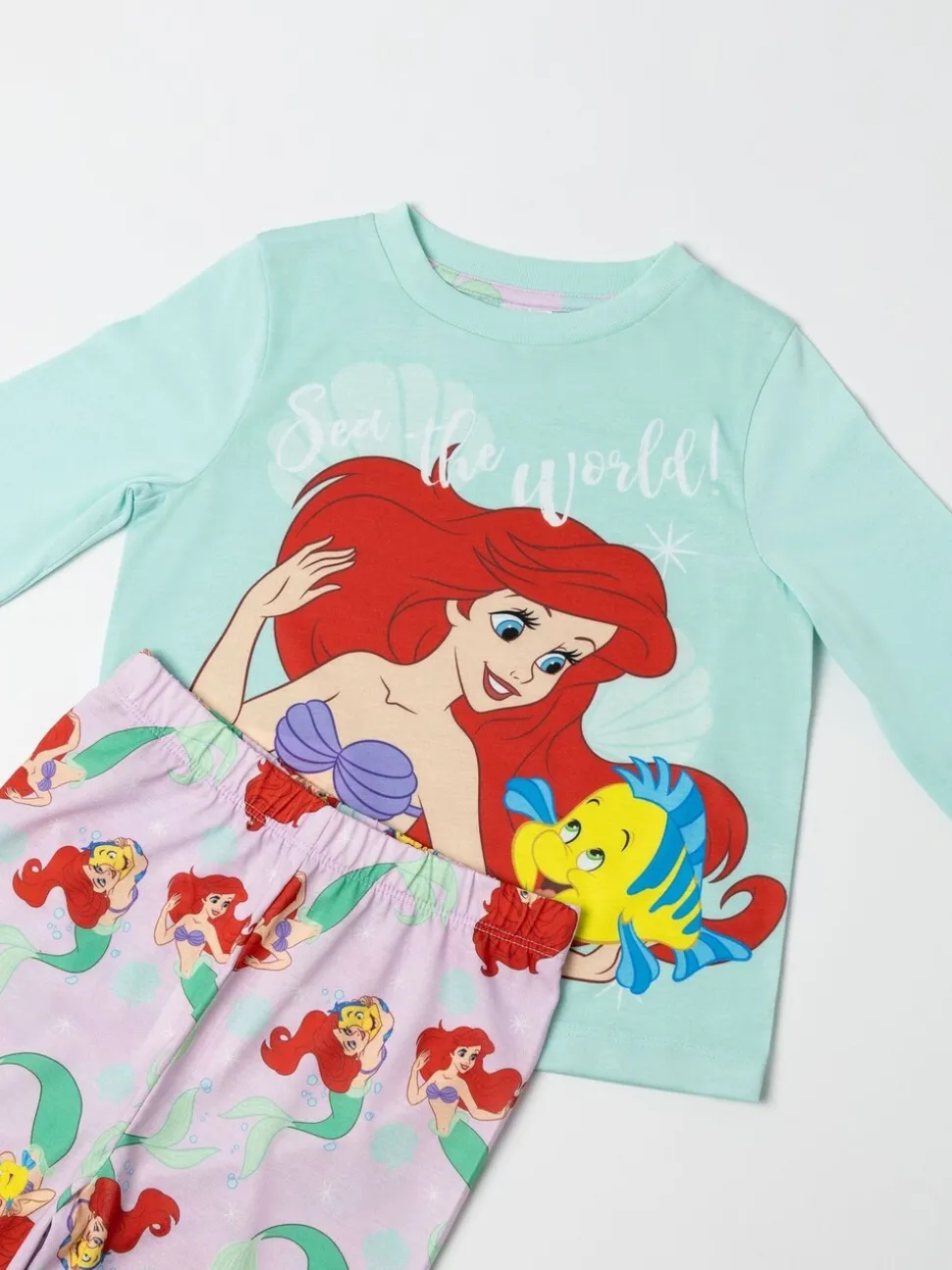 Vanilla Underground Disney The Little Mermaid Long Sleeve Long Leg Pyjamas Set