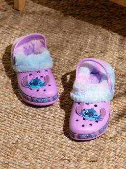 Vanilla Underground Disney Stitch klompen met voering van imitatiebont voor meisjes