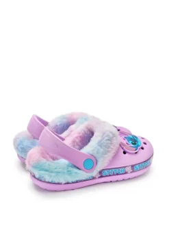 Vanilla Underground Disney Stitch klompen met voering van imitatiebont voor meisjes