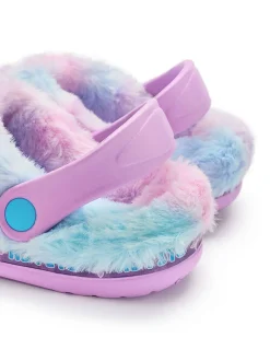 Vanilla Underground Disney Stitch klompen met voering van imitatiebont voor meisjes