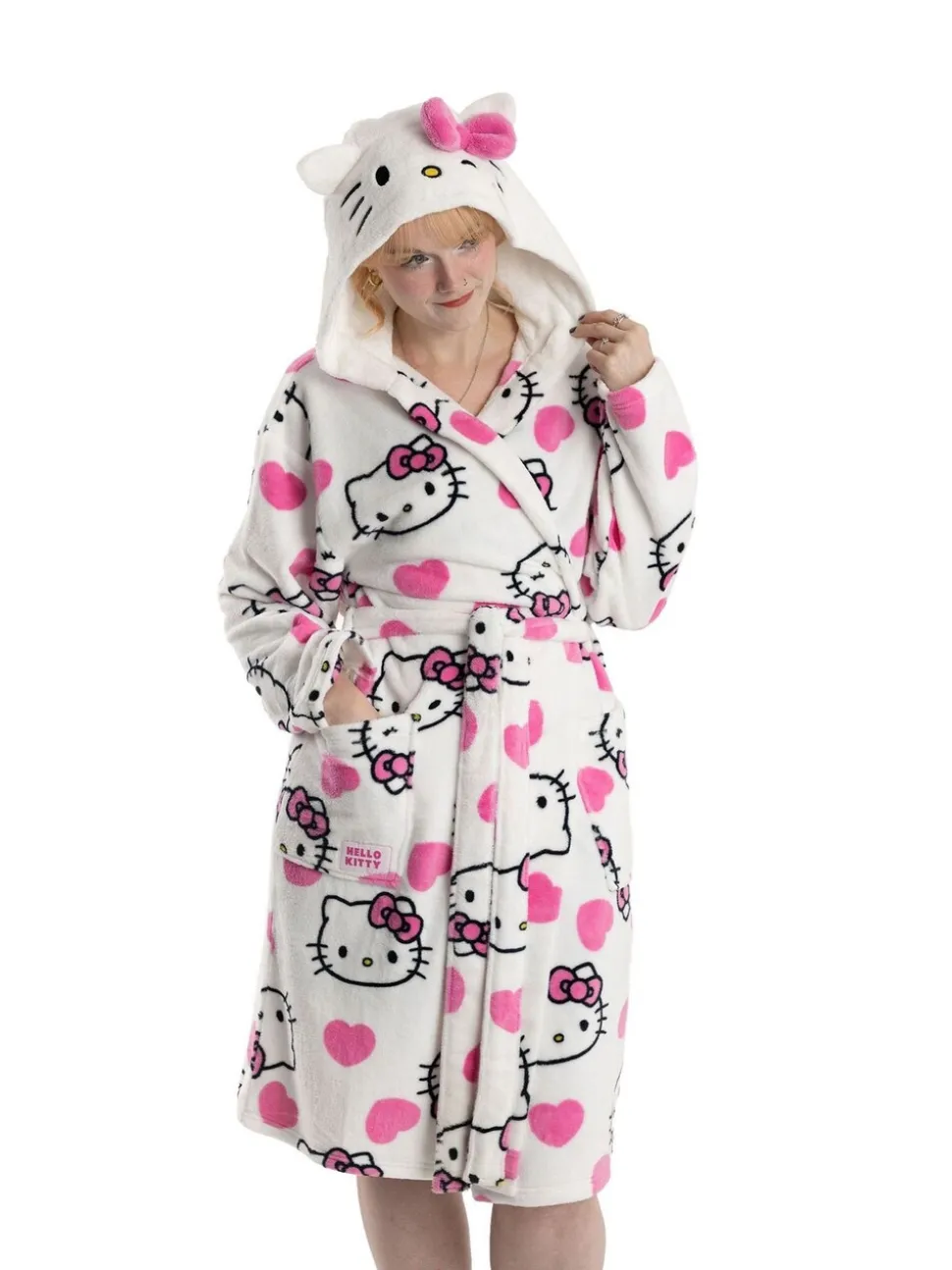 Vanilla Underground Hello Kitty Hooded Bath Robe