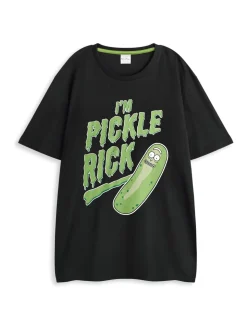Vanilla Underground herenpyjama met Rick And Morty-print, meerkleurig, korte mouwen, lange pijpen, 100% katoen