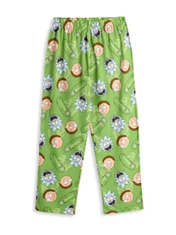 Vanilla Underground herenpyjama met Rick And Morty-print, meerkleurig, korte mouwen, lange pijpen, 100% katoen