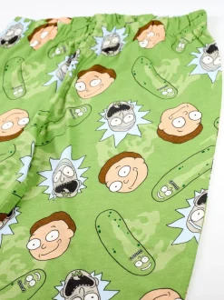 Vanilla Underground herenpyjama met Rick And Morty-print, meerkleurig, korte mouwen, lange pijpen, 100% katoen