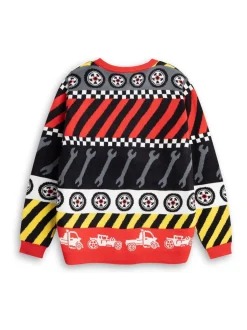 Vanilla Underground Hot Wheels Tyre & Spanner Fairisle Christmas Jumper