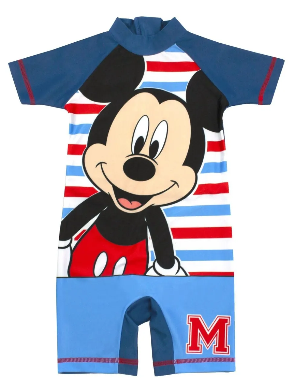 Vanilla Underground jongensbadpak met korte mouwen en gelicentieerde Disney Mickey Mouse-print