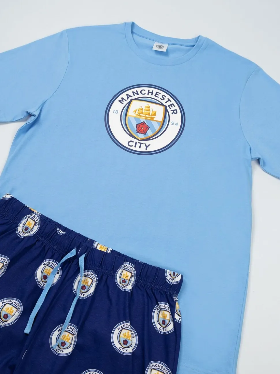 Vanilla Underground Manchester City Short Sleeve Long Leg Pyjamas Set