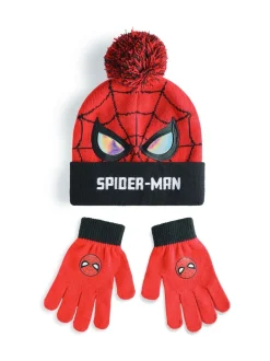 Vanilla Underground Marvel Spider-Man set van muts en Handschoenen voor Jongens