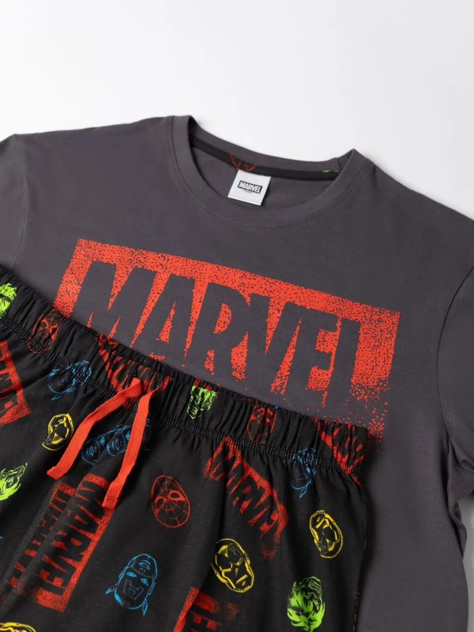 Vanilla Underground Marvel Avengers 100% Cotton Short Sleeve Long Leg Pyjamas Set