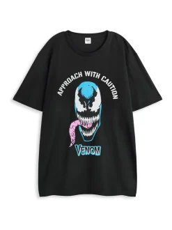 Vanilla Underground Marvel Venom pyjama met korte mouwen en lange pijpen voor heren van 100% katoen