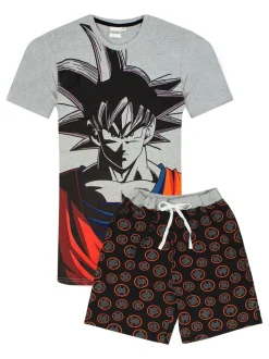 Vanilla Underground Mens Dragon Ball Z Goku Short Sleeve Long Leg Pyjamas Set
