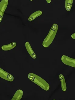 Vanilla Underground Mens Rick And Morty Black Swim Shorts