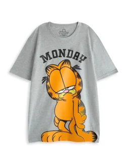 Vanilla Underground Mens Garfield Short Sleeve Long Leg Pyjamas Set