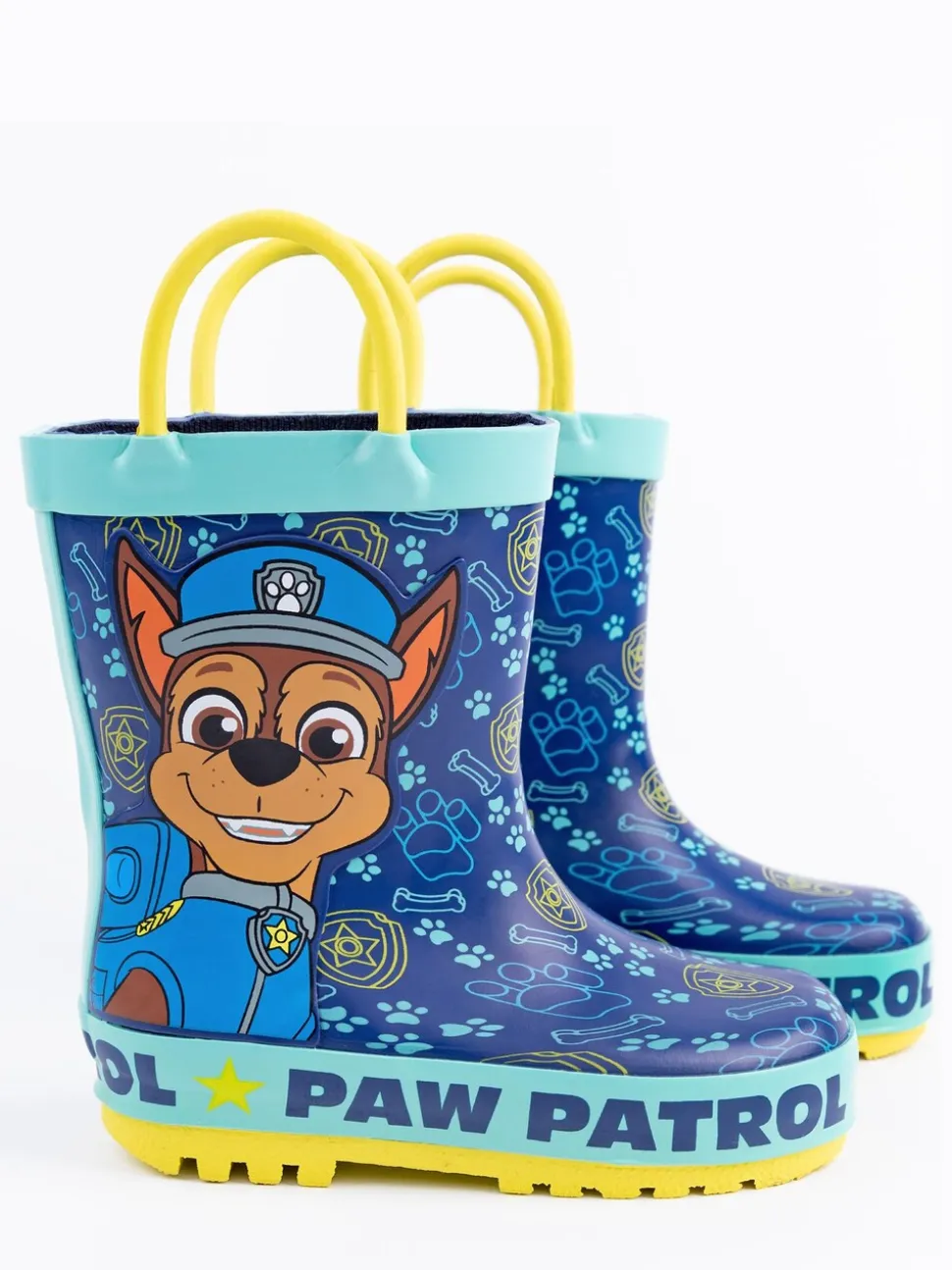 Vanilla Underground Paw Patrol Boys Chase regenlaarzen met print en hendels
