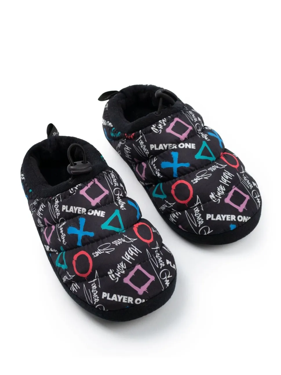 Vanilla Underground PlayStation Controller Symbols Slippers