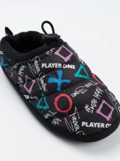 Vanilla Underground PlayStation Controller Symbols Slippers