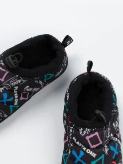 Vanilla Underground PlayStation Controller Symbols Slippers