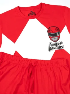 Vanilla Underground Power Rangers Character Short Sleeve Long Leg Pyjamas Set