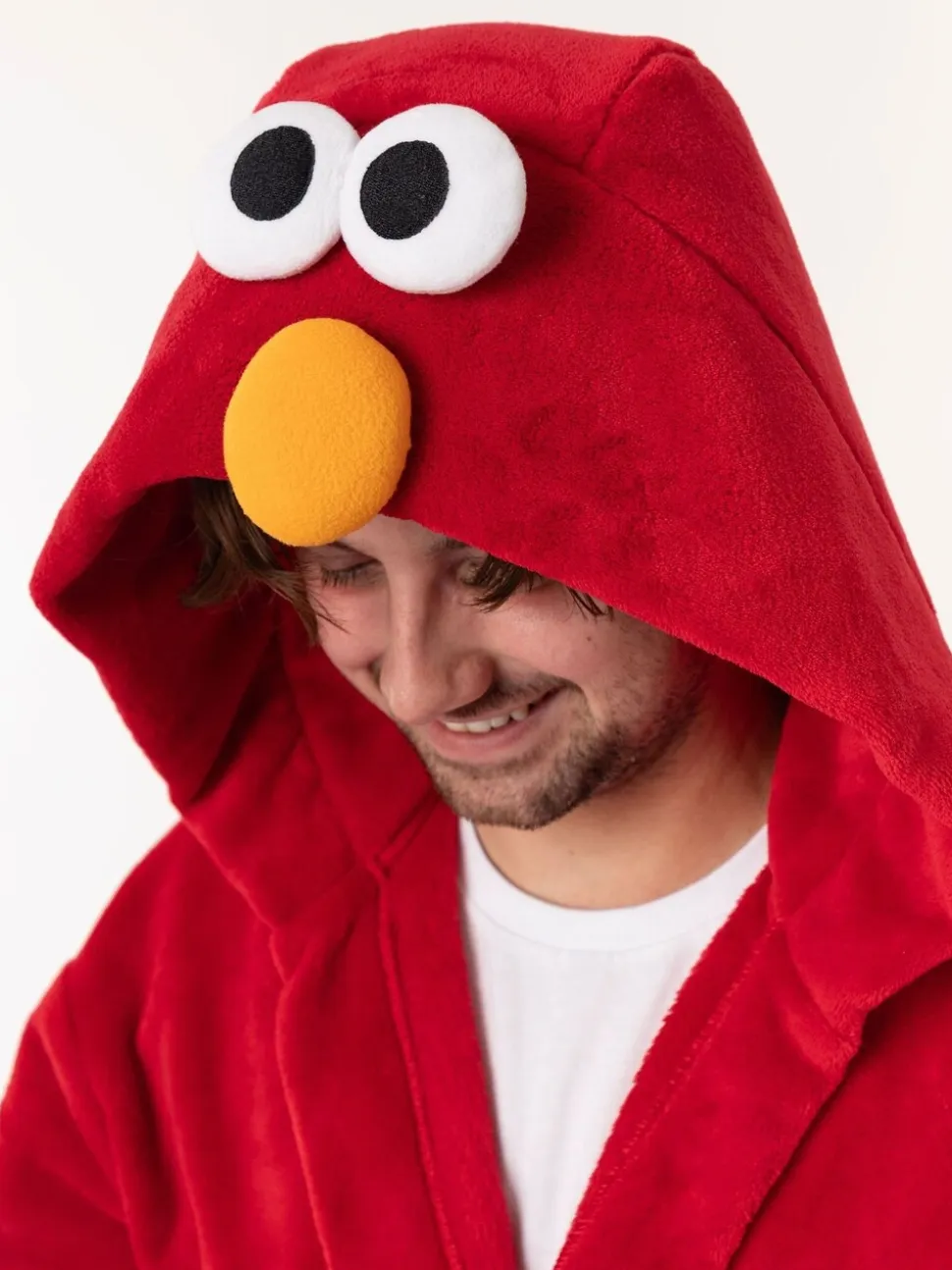 Vanilla Underground Sesame Street Elmo Hooded Bath Robe