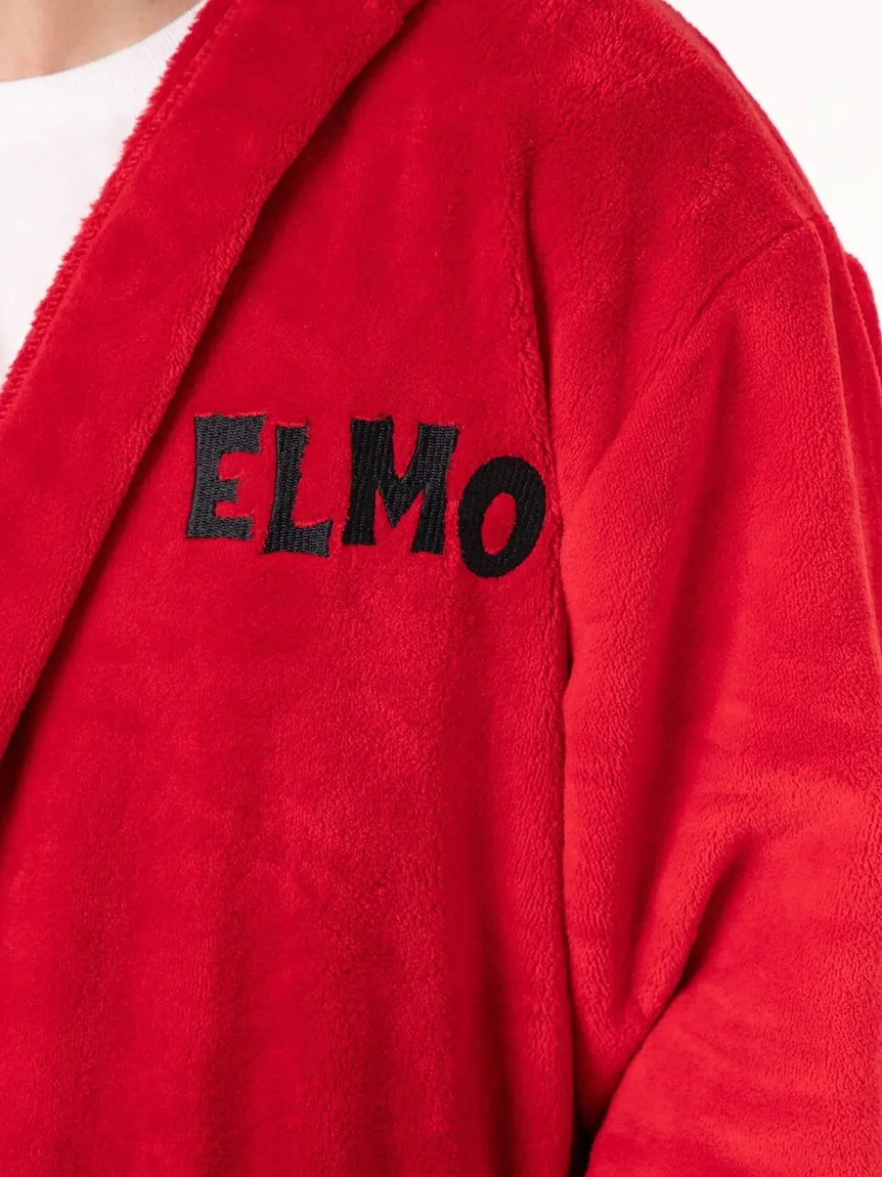 Vanilla Underground Sesame Street Elmo Hooded Bath Robe