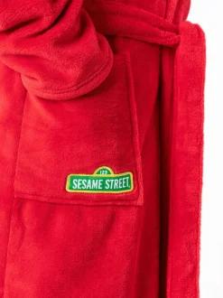 Vanilla Underground Sesame Street Elmo Hooded Bath Robe