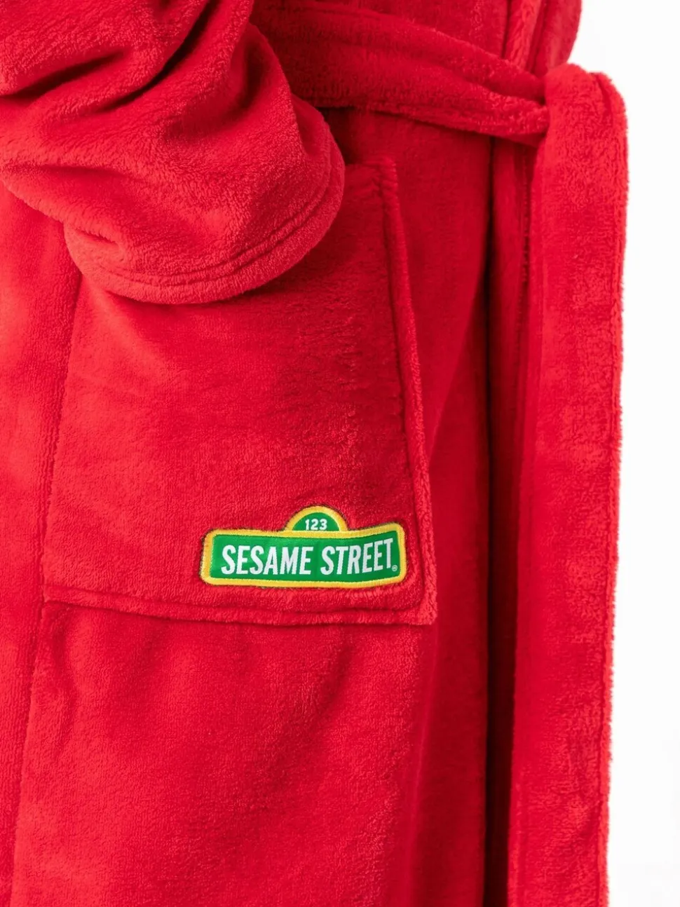 Vanilla Underground Sesame Street Elmo Hooded Bath Robe