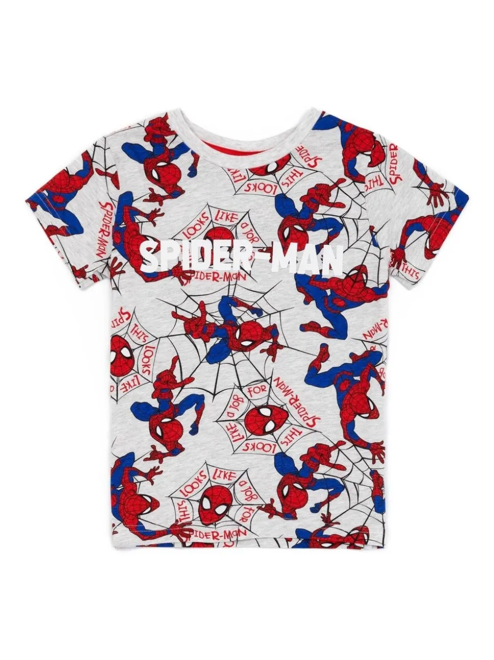 Vanilla Underground shortpyjama met licentieprint in grijs voor jongens