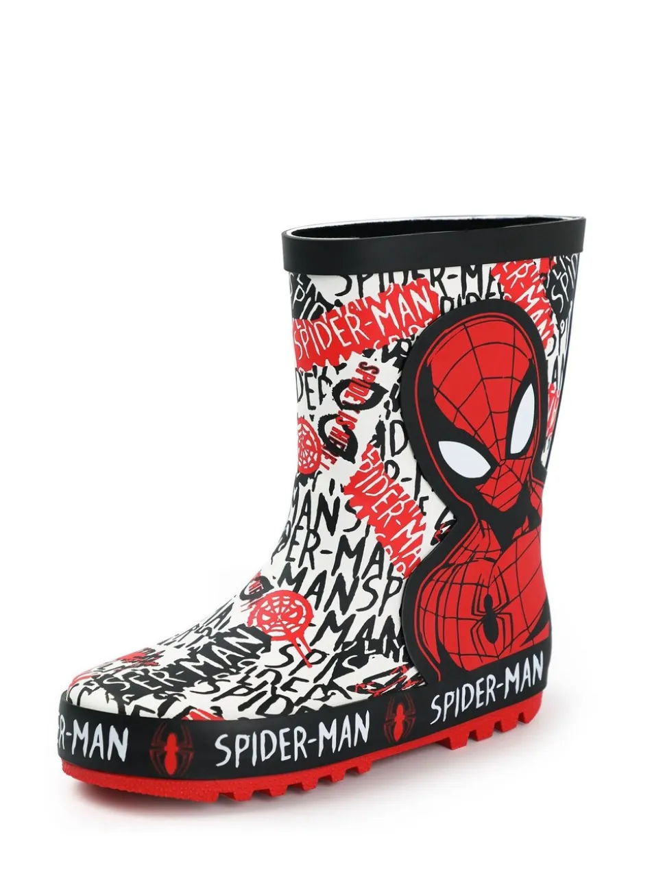 Vanilla Underground Spiderman Boys Wellies with Handles
