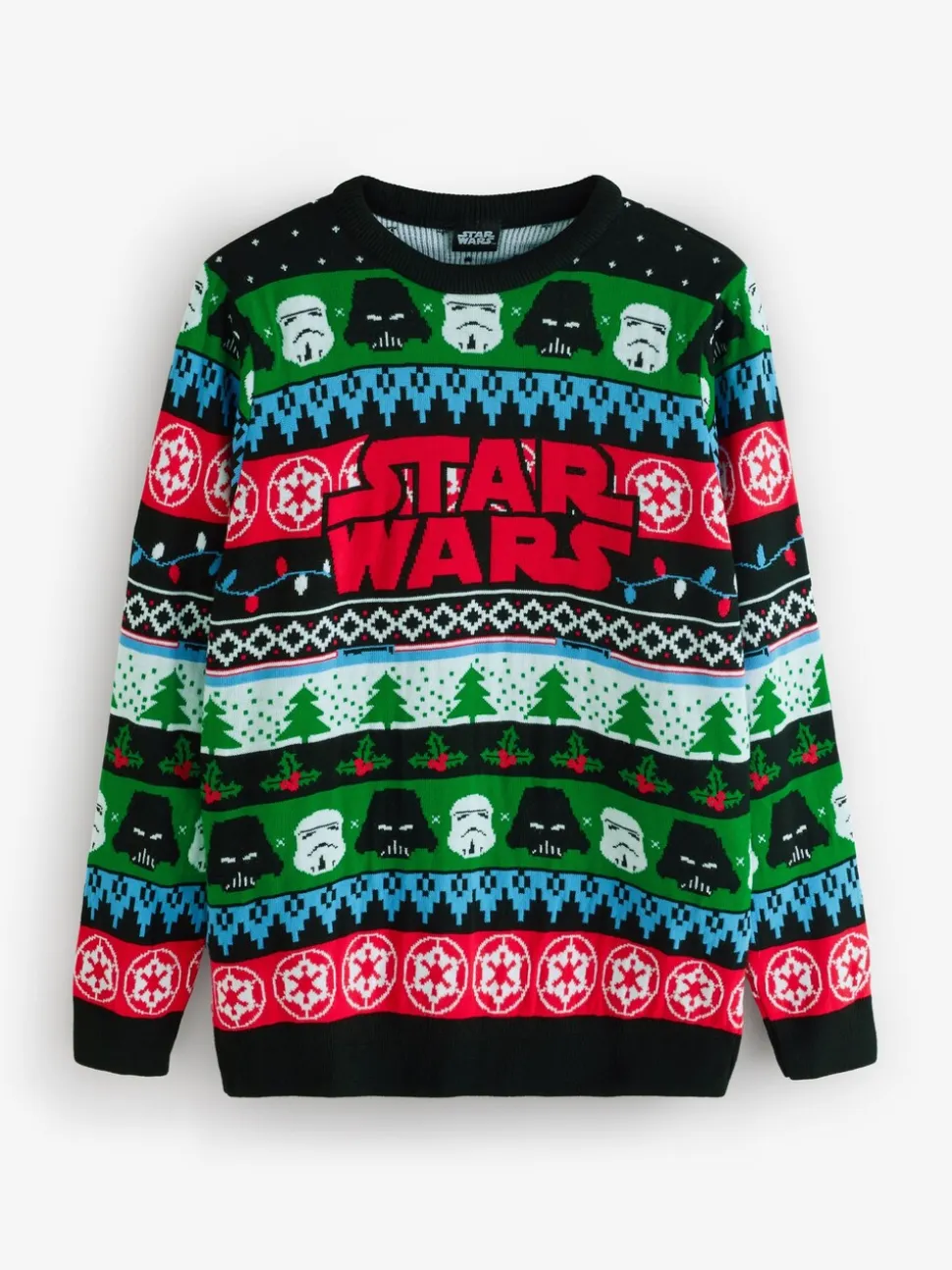 Vanilla Underground Star Wars Logo Knitted Christmas Jumper
