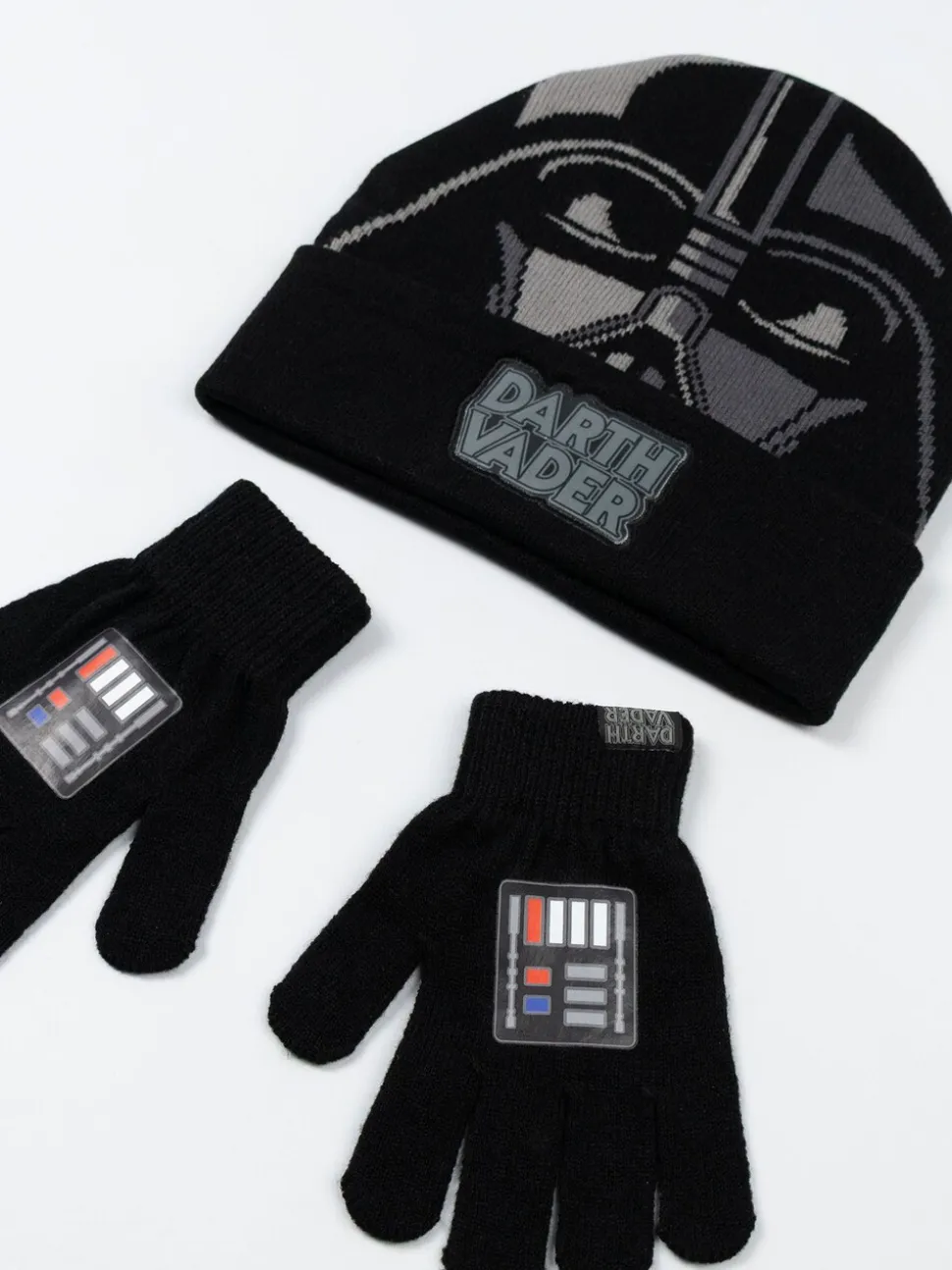 Vanilla Underground Star Wars Boys Black Beanie and Gloves Set
