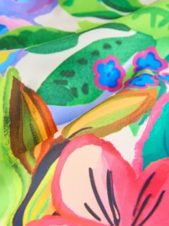 Veelkleurig met tropische print - Bikini (3-16 jr)