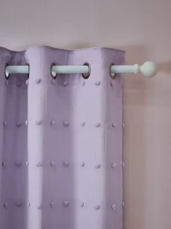 Verduisterende ringgordijnen met pompons