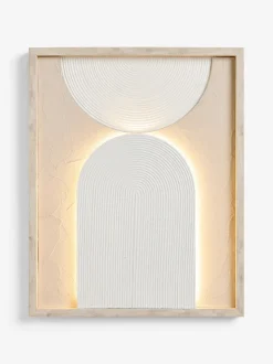 Verlichte abstracte textuurkunstwerken voor aan de wand