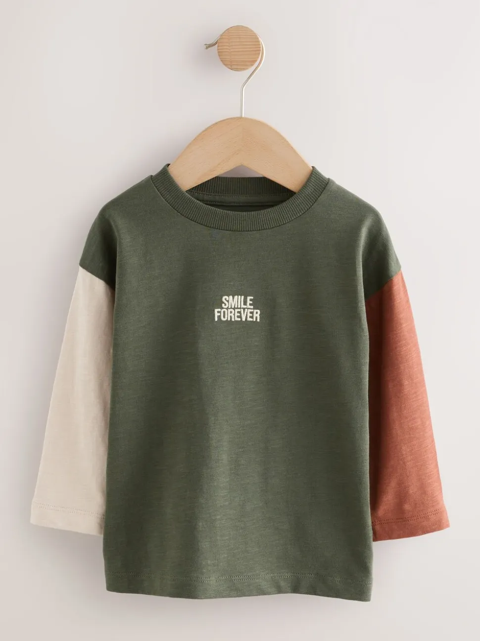 Verschillende mineraaltinten - Set van 5 T-shirts met lange mouwen (3 mnd-7 jr)