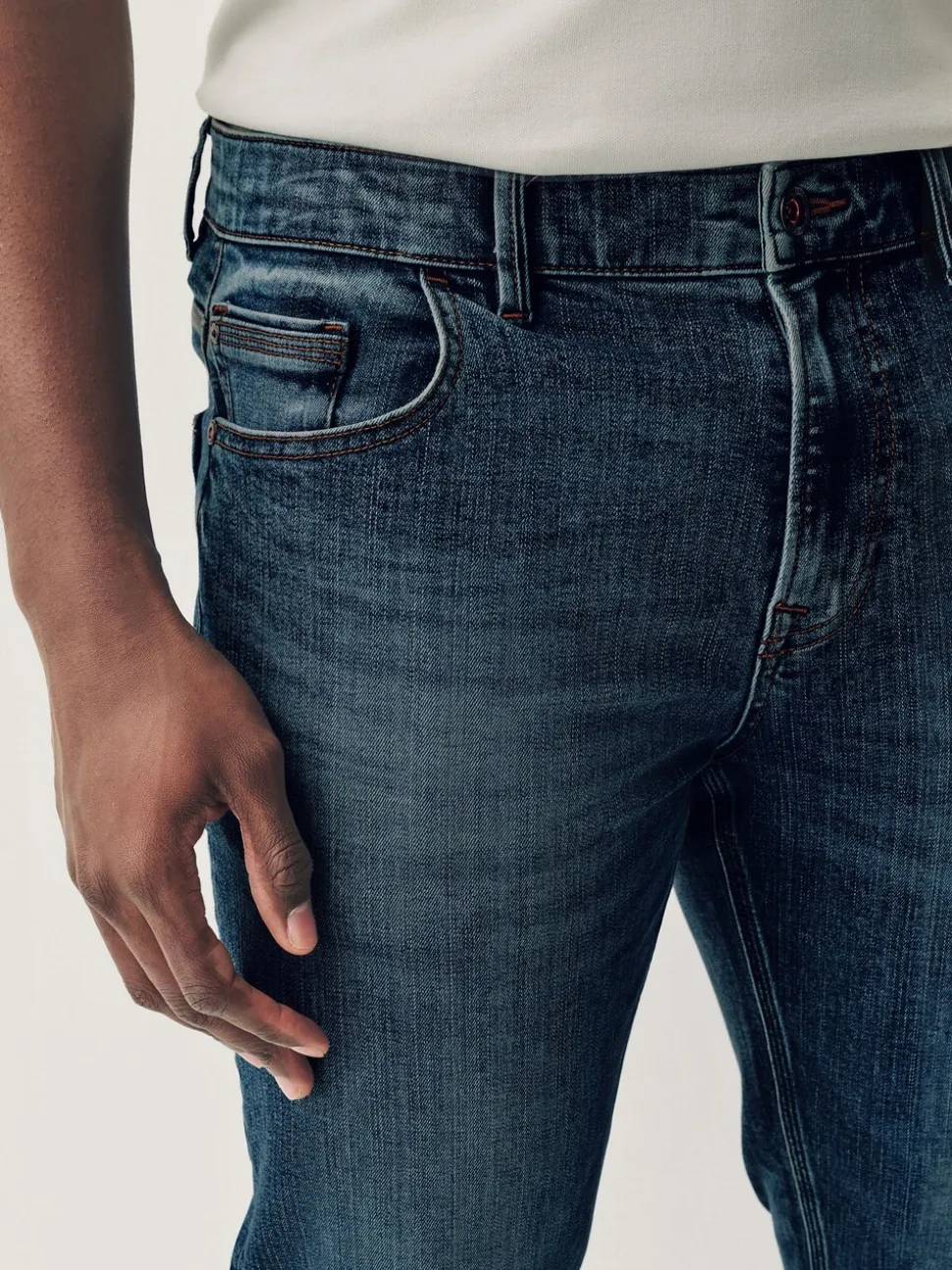 Vintage blauw - Slim Fit - Authentieke stretch denim jeans