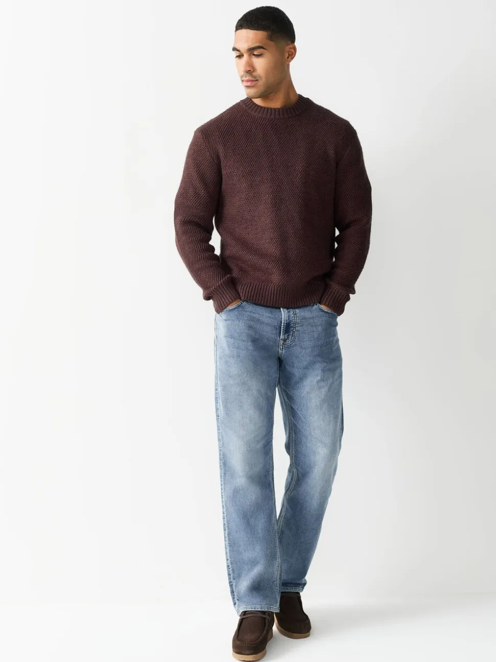 Vintage lichtblauw - Straight fit - Comfortabele stretchjeans