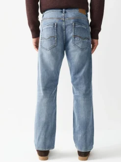 Vintage lichtblauw - Straight fit - Comfortabele stretchjeans