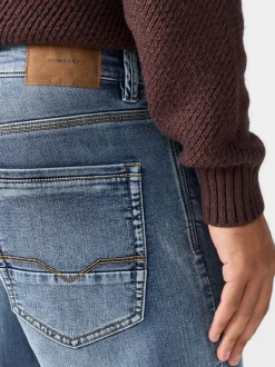 Vintage lichtblauw - Straight fit - Comfortabele stretchjeans