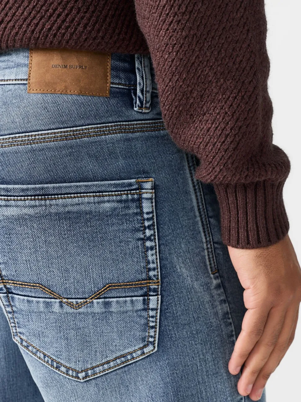 Vintage lichtblauw - Straight fit - Comfortabele stretchjeans