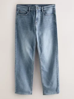 Vintage lichtblauw - Straight fit - Comfortabele stretchjeans