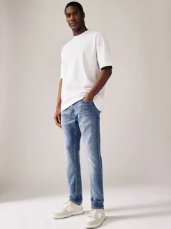 Vintage lichtblauw - Strakke Pasvorm - Comfortabele stretchjeans