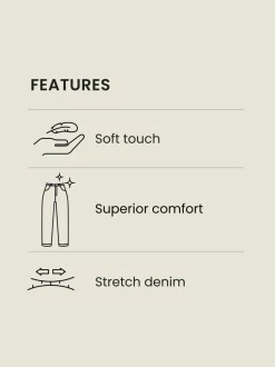 Vintage lichtblauw - Strakke Pasvorm - Comfortabele stretchjeans