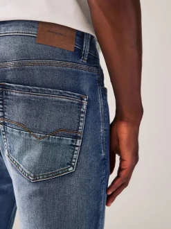 Vintage lichtblauw - Strakke Pasvorm - Comfortabele stretchjeans