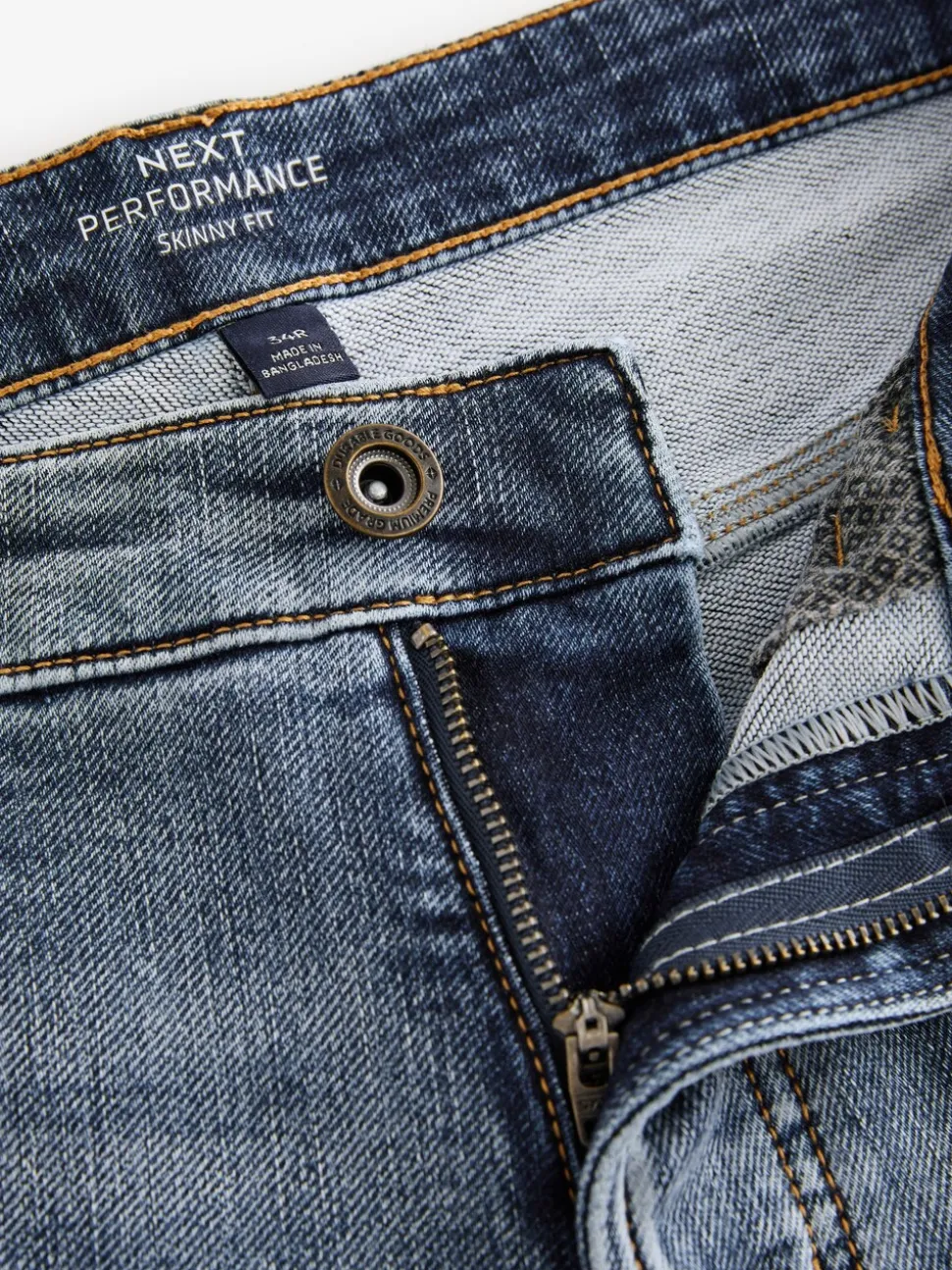 Vintage lichtblauw - Strakke Pasvorm - Comfortabele stretchjeans