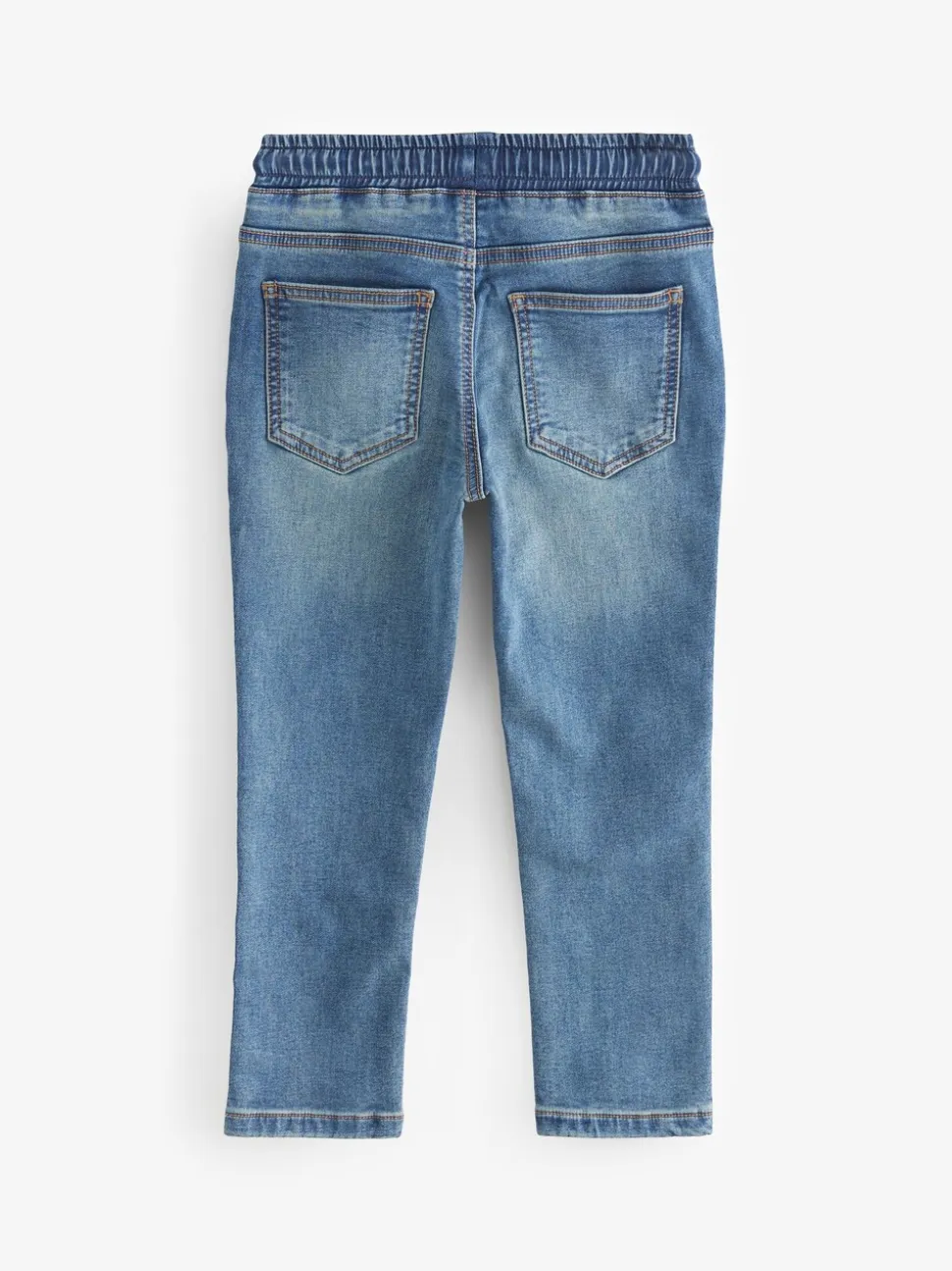 Vintage middenblauw - Jeans met stretch en elastische taille (3-16 jr)