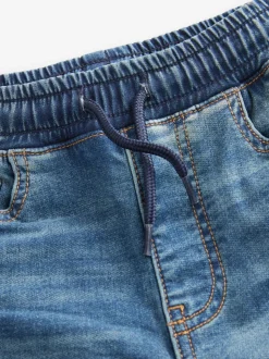 Vintage middenblauw - Jeans met stretch en elastische taille (3-16 jr)